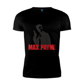 Мужская футболка премиум с принтом Max Payne (2) в Санкт-Петербурге, 92% хлопок, 8% лайкра | приталенный силуэт, круглый вырез ворота, длина до линии бедра, короткий рукав | max payne | shooter | макс пейн | стрелялка | шутер