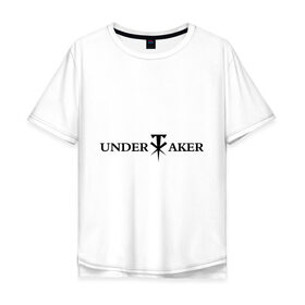 Мужская футболка хлопок Oversize с принтом Undertaker в Санкт-Петербурге, 100% хлопок | свободный крой, круглый ворот, “спинка” длиннее передней части | джон сина