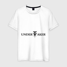 Мужская футболка хлопок с принтом Undertaker в Санкт-Петербурге, 100% хлопок | прямой крой, круглый вырез горловины, длина до линии бедер, слегка спущенное плечо. | джон сина