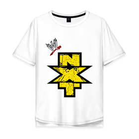 Мужская футболка хлопок Oversize с принтом NXT в Санкт-Петербурге, 100% хлопок | свободный крой, круглый ворот, “спинка” длиннее передней части | джон сина
