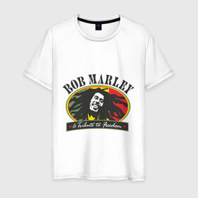 Мужская футболка хлопок с принтом Bob Marley (7) в Санкт-Петербурге, 100% хлопок | прямой крой, круглый вырез горловины, длина до линии бедер, слегка спущенное плечо. | bob | bob marley | reggae | боб марли | музыка | раста | растаманские | регги