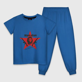 Детская пижама хлопок с принтом Che Guevara - revolution в Санкт-Петербурге, 100% хлопок |  брюки и футболка прямого кроя, без карманов, на брюках мягкая резинка на поясе и по низу штанин
 | че гевара