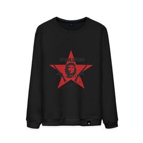 Мужской свитшот хлопок с принтом Che Guevara - revolution в Санкт-Петербурге, 100% хлопок |  | Тематика изображения на принте: че гевара