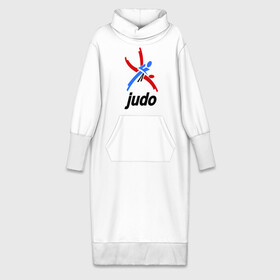 Платье удлиненное хлопок с принтом Дзюдо   Judo эмблема в Санкт-Петербурге,  |  | дзюдо