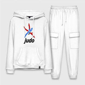 Мужской костюм хлопок с толстовкой с принтом Дзюдо   Judo эмблема в Санкт-Петербурге,  |  | Тематика изображения на принте: дзюдо