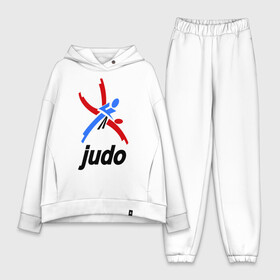 Женский костюм хлопок Oversize с принтом Дзюдо   Judo эмблема в Санкт-Петербурге,  |  | дзюдо