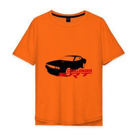 Мужская футболка хлопок Oversize с принтом Dodge challenger srt в Санкт-Петербурге, 100% хлопок | свободный крой, круглый ворот, “спинка” длиннее передней части | dodge challenger srt | авто | автомобиль | машины | тачки | тюнинг