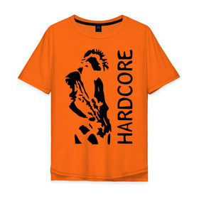 Мужская футболка хлопок Oversize с принтом Punk Hardcore в Санкт-Петербурге, 100% хлопок | свободный крой, круглый ворот, “спинка” длиннее передней части | 