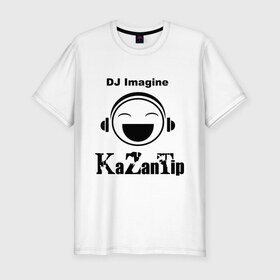 Мужская футболка премиум с принтом DJ KaZanTip в Санкт-Петербурге, 92% хлопок, 8% лайкра | приталенный силуэт, круглый вырез ворота, длина до линии бедра, короткий рукав | Тематика изображения на принте: dj | kazantip | диджей | ибица | казан | казантип | клуб | наушники