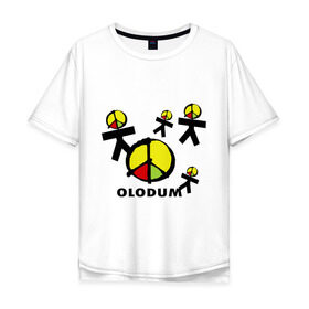 Мужская футболка хлопок Oversize с принтом Olodum(1) в Санкт-Петербурге, 100% хлопок | свободный крой, круглый ворот, “спинка” длиннее передней части | бразилия