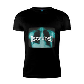 Мужская футболка премиум с принтом Scrubs (Клиника) в Санкт-Петербурге, 92% хлопок, 8% лайкра | приталенный силуэт, круглый вырез ворота, длина до линии бедра, короткий рукав | scrubs | клиника