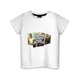 Детская футболка хлопок с принтом Grand Theft Auto San Andreas (5) в Санкт-Петербурге, 100% хлопок | круглый вырез горловины, полуприлегающий силуэт, длина до линии бедер | grand theft auto | gta | gta sa | san andreas | гта сан андреас