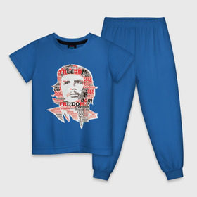 Детская пижама хлопок с принтом Che Guevara (3) в Санкт-Петербурге, 100% хлопок |  брюки и футболка прямого кроя, без карманов, на брюках мягкая резинка на поясе и по низу штанин
 | гевара | куба | революция | свобода | че