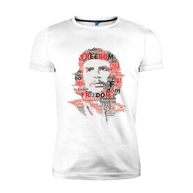 Мужская футболка премиум с принтом Che Guevara (3) в Санкт-Петербурге, 92% хлопок, 8% лайкра | приталенный силуэт, круглый вырез ворота, длина до линии бедра, короткий рукав | гевара | куба | революция | свобода | че