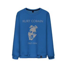 Мужской свитшот хлопок с принтом Kurt Cobain в Санкт-Петербурге, 100% хлопок |  | kurt cobain | nirvana | кумиры | курт кобейн | легенды | нирвана | певцы | портреты