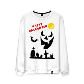Мужской свитшот хлопок с принтом Happy Halloween в Санкт-Петербурге, 100% хлопок |  | 31 октября | halloven | hallovin | halloween | hallowin | haloveen | haloven | halovin | haloween | halowen | helloween | hellowin | heloven | helowen | халлоуин | халлуин | халовин | халоуин | хелловин | хеллоуин | хеллу | хеллувин | хеловин | хелоуин | 