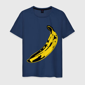 Мужская футболка хлопок с принтом Банан в Санкт-Петербурге, 100% хлопок | прямой крой, круглый вырез горловины, длина до линии бедер, слегка спущенное плечо. | banana