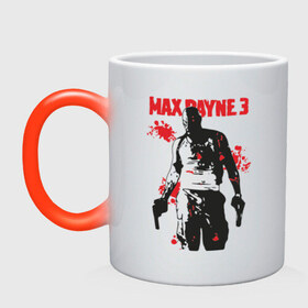 Кружка хамелеон с принтом Max Payne (3) в Санкт-Петербурге, керамика | меняет цвет при нагревании, емкость 330 мл | max | max payne | payne | макс | макс пейн | пейн