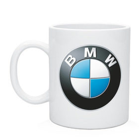 Кружка с принтом BMW в Санкт-Петербурге, керамика | объем — 330 мл, диаметр — 80 мм. Принт наносится на бока кружки, можно сделать два разных изображения | Тематика изображения на принте: bmw | авто | авто2012 | автомобиль | бмв | бренд | логотип | машина