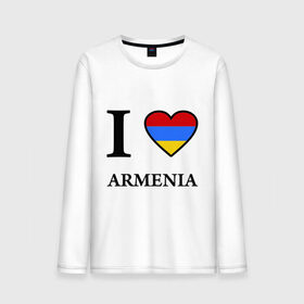 Мужской лонгслив хлопок с принтом I love Armenia в Санкт-Петербурге, 100% хлопок |  | Тематика изображения на принте: armenia | армению | армения | армяне | армянин | ереван | люблю | флаг