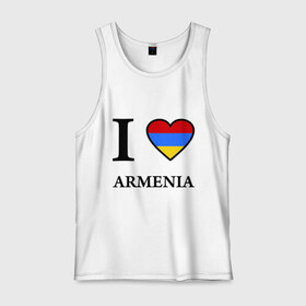 Мужская майка хлопок с принтом I love Armenia в Санкт-Петербурге, 100% хлопок |  | Тематика изображения на принте: armenia | армению | армения | армяне | армянин | ереван | люблю | флаг