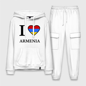 Мужской костюм хлопок с толстовкой с принтом I love Armenia в Санкт-Петербурге,  |  | Тематика изображения на принте: armenia | армению | армения | армяне | армянин | ереван | люблю | флаг