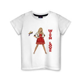 Детская футболка хлопок с принтом Hannah Montana в Санкт-Петербурге, 100% хлопок | круглый вырез горловины, полуприлегающий силуэт, длина до линии бедер | hannah montana | хана монтана | ханна монтана