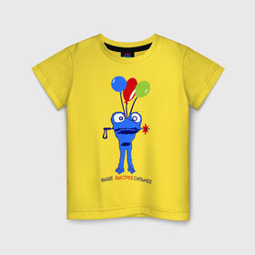 Детская футболка хлопок с принтом Зойч (2) в Санкт-Петербурге, 100% хлопок | круглый вырез горловины, полуприлегающий силуэт, длина до линии бедер | 2014 | быстрее | выше | зоич | зойч | игры | олимпиада | сильнее | символ олимпиады | сочи