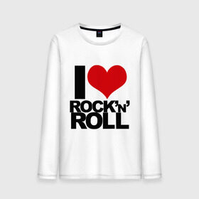 Мужской лонгслив хлопок с принтом I love rock and roll в Санкт-Петербурге, 100% хлопок |  | i love | rock | rock and roll | сердце | я люблю | я люблю рок н роллrock n roll