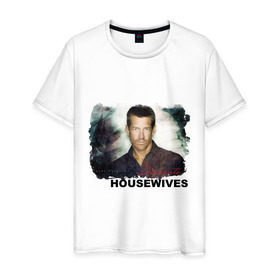 Мужская футболка хлопок с принтом Desperate Housewives (2) в Санкт-Петербурге, 100% хлопок | прямой крой, круглый вырез горловины, длина до линии бедер, слегка спущенное плечо. | desperate housewives | отчаянные домохозяйки