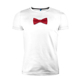 Мужская футболка премиум с принтом Стильная бабочка в Санкт-Петербурге, 92% хлопок, 8% лайкра | приталенный силуэт, круглый вырез ворота, длина до линии бедра, короткий рукав | бабочка | смокинг