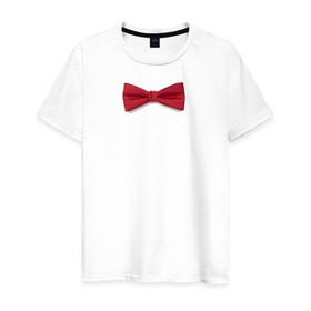 Мужская футболка хлопок с принтом Стильная бабочка в Санкт-Петербурге, 100% хлопок | прямой крой, круглый вырез горловины, длина до линии бедер, слегка спущенное плечо. | бабочка | смокинг