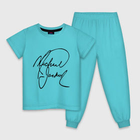 Детская пижама хлопок с принтом Michael Jackson (автограф) в Санкт-Петербурге, 100% хлопок |  брюки и футболка прямого кроя, без карманов, на брюках мягкая резинка на поясе и по низу штанин
 | майкл джексон