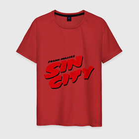 Мужская футболка хлопок с принтом Sin sity (Город грехов) в Санкт-Петербурге, 100% хлопок | прямой крой, круглый вырез горловины, длина до линии бедер, слегка спущенное плечо. | 