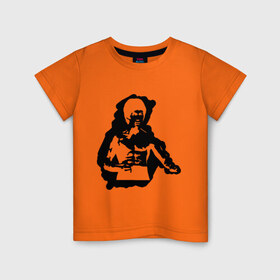 Детская футболка хлопок с принтом Брюс Ли (2) в Санкт-Петербурге, 100% хлопок | круглый вырез горловины, полуприлегающий силуэт, длина до линии бедер | bruce lee
