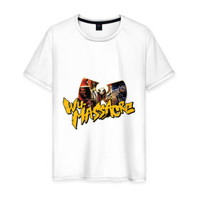 Мужская футболка хлопок с принтом Wu - Massacre в Санкт-Петербурге, 100% хлопок | прямой крой, круглый вырез горловины, длина до линии бедер, слегка спущенное плечо. | clan | gangsta | gansta | hip | hip hop | hop | rap | wu tang | wutang | рэп | рэпчина | хип | хип хоп | хипхоп | хоп
