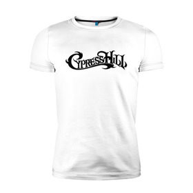 Мужская футболка премиум с принтом Cypress Hill в Санкт-Петербурге, 92% хлопок, 8% лайкра | приталенный силуэт, круглый вырез ворота, длина до линии бедра, короткий рукав | gangsta | gansta | hip | hip hop | hop | rap | рэп | рэпчина | хип | хип хоп | хипхоп | хоп