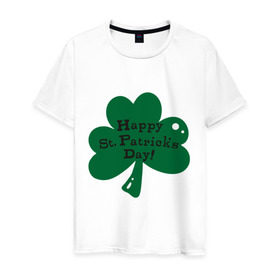 Мужская футболка хлопок с принтом День Св. Патрика в Санкт-Петербурге, 100% хлопок | прямой крой, круглый вырез горловины, длина до линии бедер, слегка спущенное плечо. | saint patricks day | день святого патрика | ирландские
