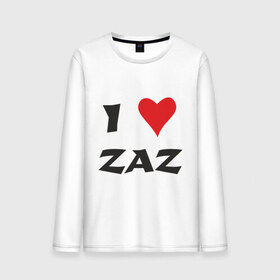 Мужской лонгслив хлопок с принтом Я люблю ZAZ в Санкт-Петербурге, 100% хлопок |  | Тематика изображения на принте: i love | i love zaz | заз | люблю | музыка | шансон | я люблю | я люблю zaz | я люблю заз