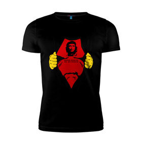 Мужская футболка премиум с принтом Мой кумир Che Guevara в Санкт-Петербурге, 92% хлопок, 8% лайкра | приталенный силуэт, круглый вырез ворота, длина до линии бедра, короткий рукав | че гевара