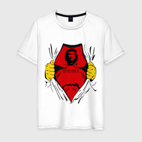 Мужская футболка хлопок с принтом Мой кумир Che Guevara в Санкт-Петербурге, 100% хлопок | прямой крой, круглый вырез горловины, длина до линии бедер, слегка спущенное плечо. | че гевара