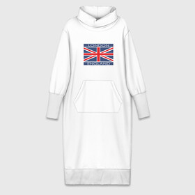 Платье удлиненное хлопок с принтом London   Лондон с флагом Англии в Санкт-Петербурге,  |  | лондон