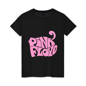 Женская футболка хлопок с принтом Pink Floyd (2) в Санкт-Петербурге, 100% хлопок | прямой крой, круглый вырез горловины, длина до линии бедер, слегка спущенное плечо | rock | группа | пинк флойд