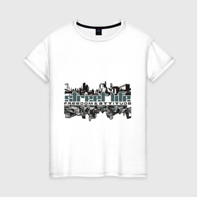 Женская футболка хлопок с принтом Street life в Санкт-Петербурге, 100% хлопок | прямой крой, круглый вырез горловины, длина до линии бедер, слегка спущенное плечо | street life | urban style | уличная жизнь | уличный стиль | урбан стайл