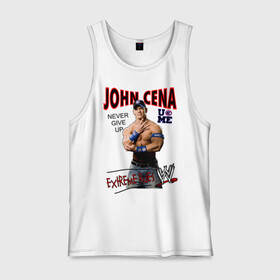 Мужская майка хлопок с принтом John Cena Extreme Rules в Санкт-Петербурге, 100% хлопок |  | Тематика изображения на принте: wwe | бои без правил | джон сина