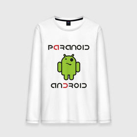 Мужской лонгслив хлопок с принтом Paranoid android в Санкт-Петербурге, 100% хлопок |  | paranoid android | админу | андроид | параноик | прикольные