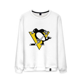 Мужской свитшот хлопок с принтом Pittsburgh Penguins в Санкт-Петербурге, 100% хлопок |  | пингвин