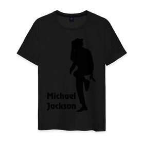 Мужская футболка хлопок с принтом Michael Jackson (15) в Санкт-Петербурге, 100% хлопок | прямой крой, круглый вырез горловины, длина до линии бедер, слегка спущенное плечо. | Тематика изображения на принте: michael jackson | pop | король | легенда | майкл джексон | поп | силуэт