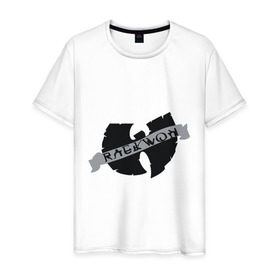 Мужская футболка хлопок с принтом Raekwon - Wu-Tang Clan в Санкт-Петербурге, 100% хлопок | прямой крой, круглый вырез горловины, длина до линии бедер, слегка спущенное плечо. | gangsta | gansta | hip | hip hop | hop | rap | реп | рэп | рэпчина | хип | хип хоп | хоп