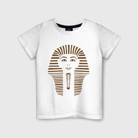 Детская футболка хлопок с принтом Natural King в Санкт-Петербурге, 100% хлопок | круглый вырез горловины, полуприлегающий силуэт, длина до линии бедер | egypt | египет | египетские пирамиды | желтое море | нил | пирамиды | фараон | хургада